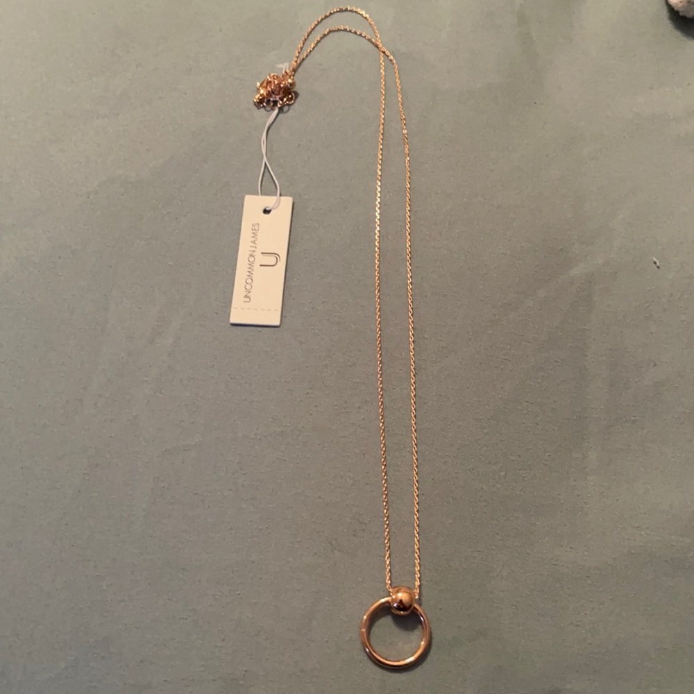 Brand New Rose gold Uncommon James necklace